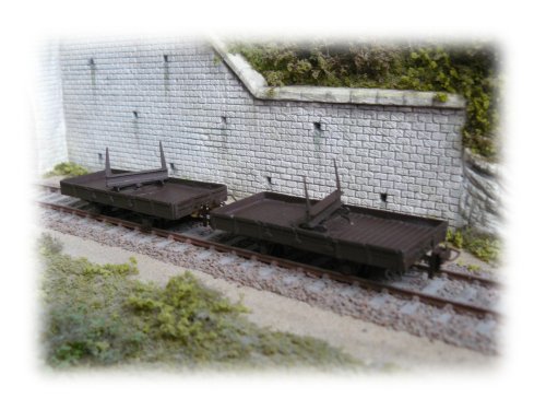 Wagon plat à traverse pivotante SE (voie métrique)